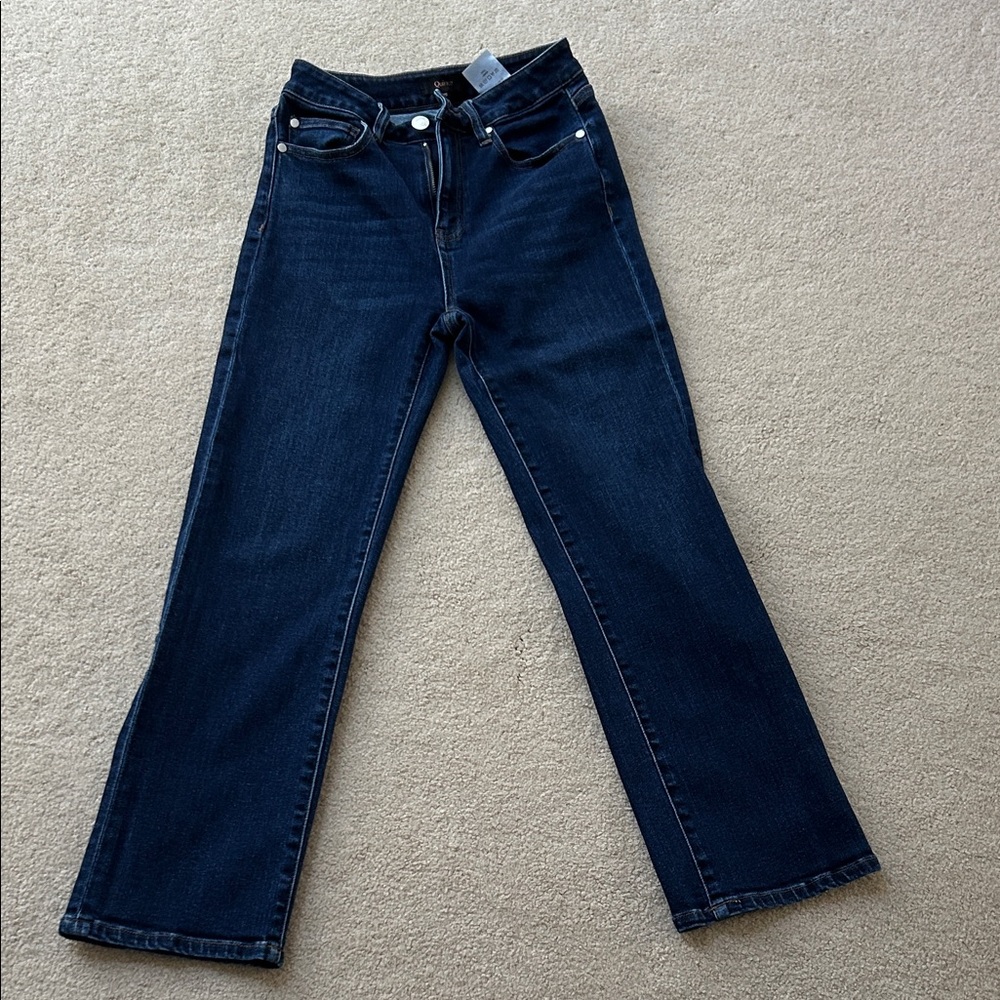 Quince Dark Blue Straight Leg Women's Jeans